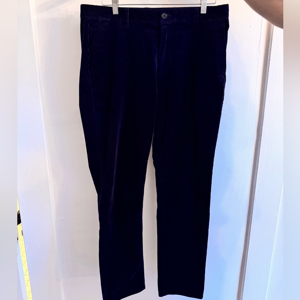 Bonobos Men’s Corduroy Chinos | sz 34x32 | Maritime Blue (navy)